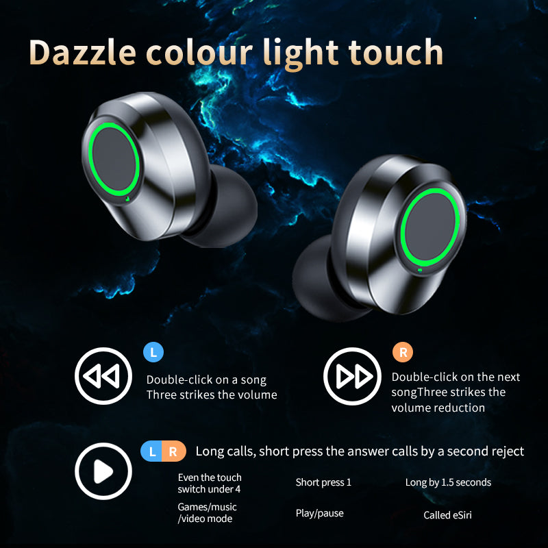 YD03 Smart TWS Earbuds – Crystal Clear Digital Display & LED Glow – Premium Wireless Sound