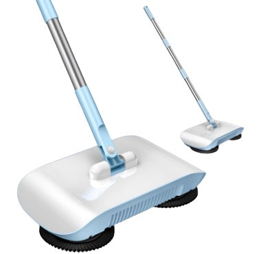 360° Rotating Hand Push Sweeper – Household Magic Broom and Mop with Dustbin – Lightweight Manual Floor Cleaner for Wood, Tile, and Laminate