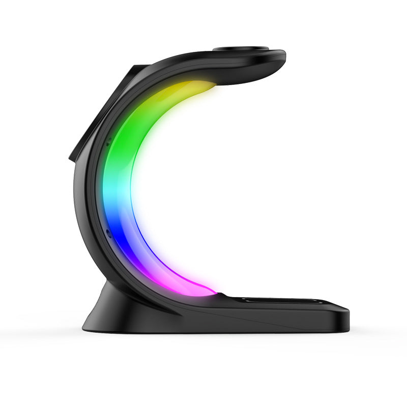 4-in-1 Magnetic Wireless Charger | Fast Charging + Ambient LED Dock