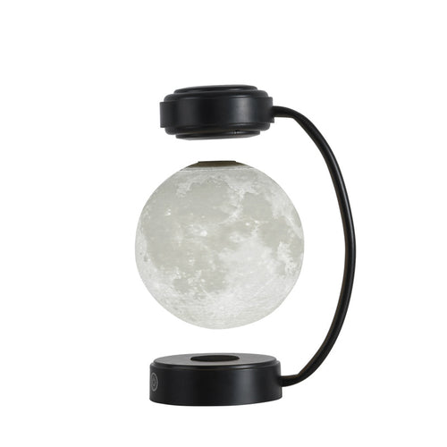 3D LED Moon Night Light – Wireless Magnetic Floating Ball Lamp – Rotating Moon Light for Bookshop, School, & Home Office – Silent Levitation Technology