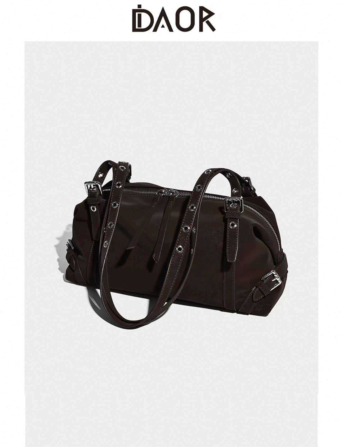 DAOR Premium Leather Pillow Satchel - 2025 Luxury Commuter Underarm Bag for Women