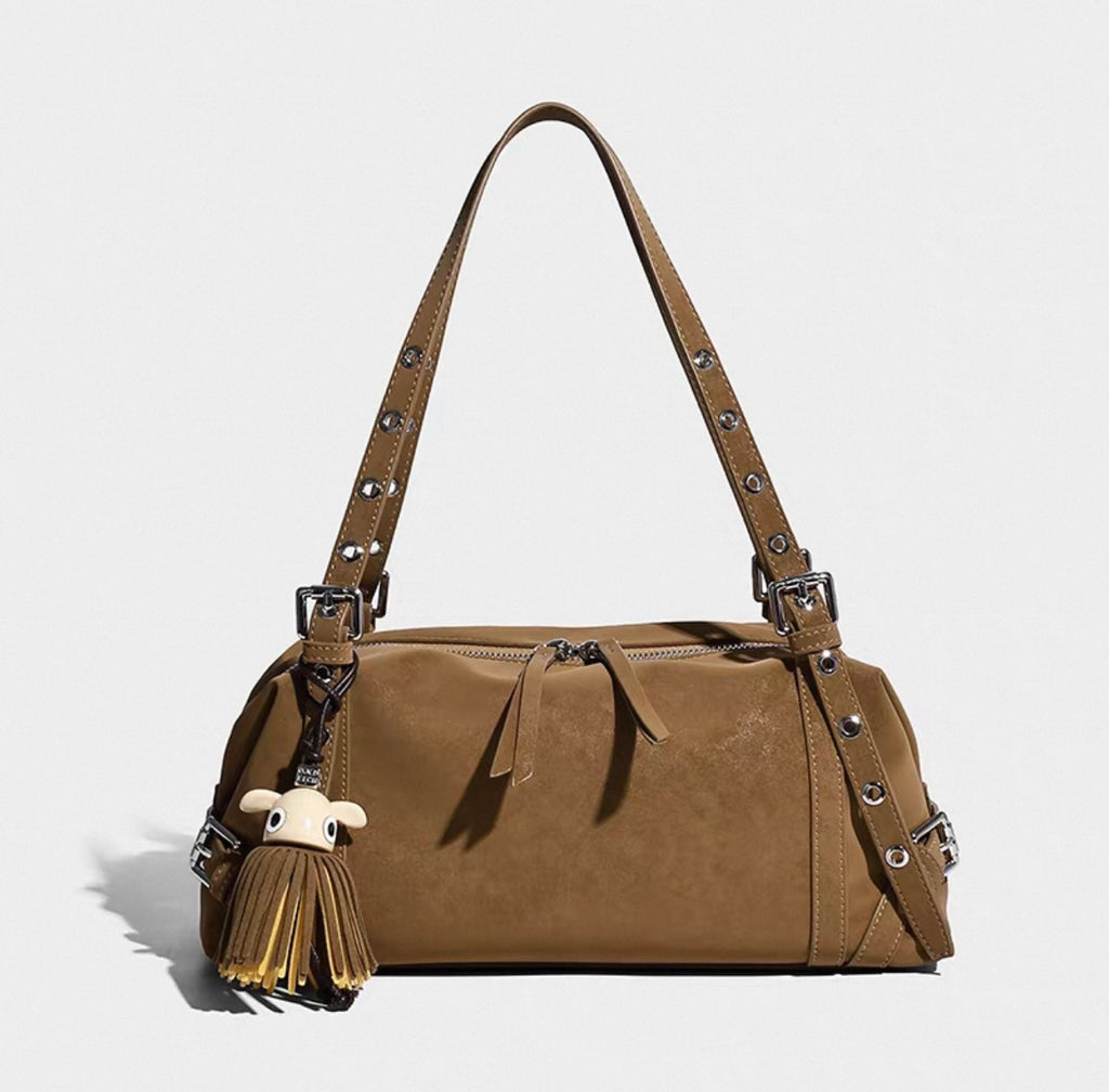 DAOR Premium Leather Pillow Satchel - 2025 Luxury Commuter Underarm Bag for Women