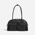 DAOR Premium Leather Boston Bowling Bag - 2026 Luxury Autumn/Winter Women’s Underarm & Commuter Shoulder Bag