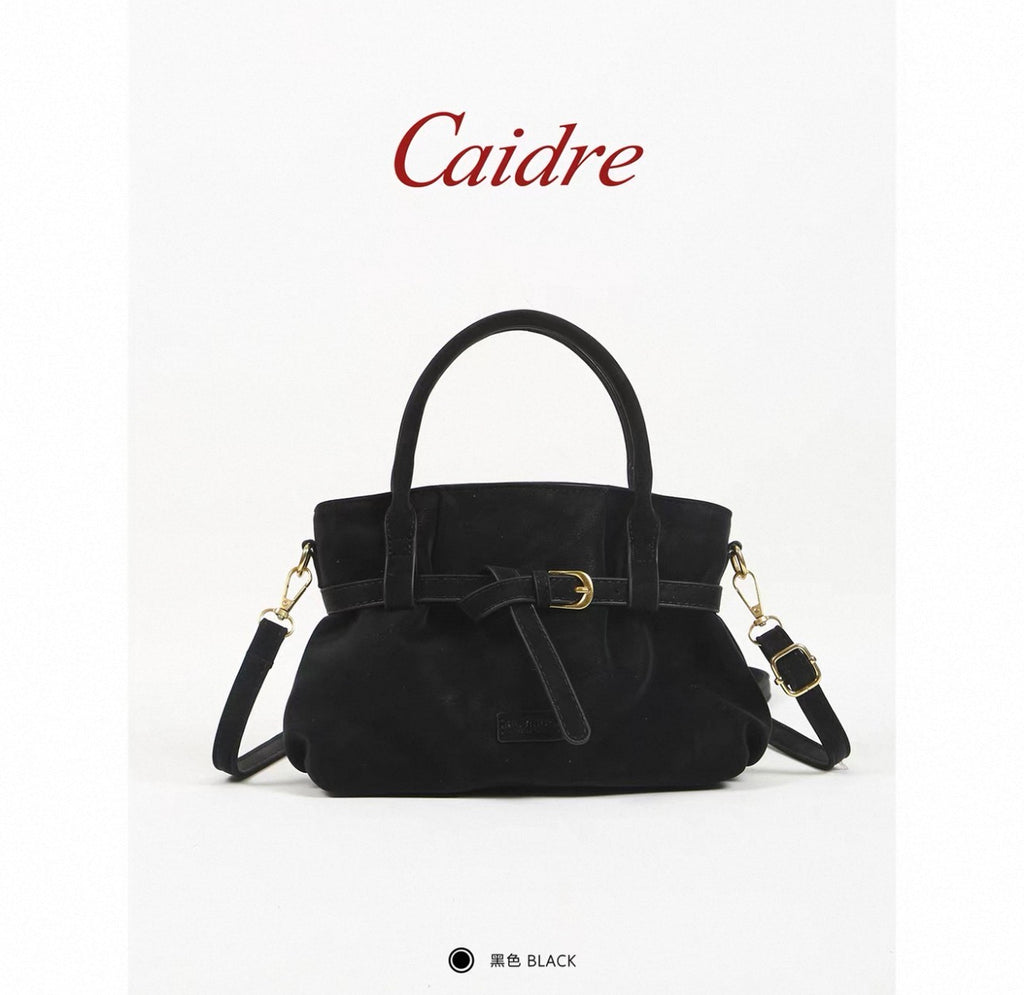 Retro Niche Handbag Small Tote Bag for Women 2026 New Suede Small Tote Bag Simple Shoulder Crossbody give me a good title