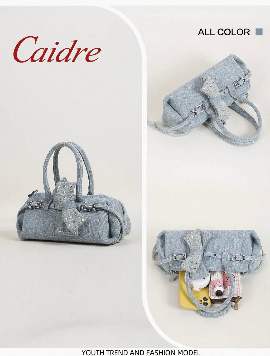 2026 Summer Denim Baguette Bag | High-End Commuter Handbag & Crossbody